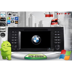 ACS-8395M Radio dedykowane BMW E38 E39 E53 X5 Android 4.4.4 CPU 4x1.6GHz Ram 1GHz Dysk 16GB GPS Ekran HD MultiTouch DVD OBD2 DVR DVBT BT Kam