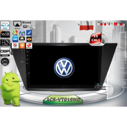 Radio dedykowane Volkswagen Touran III 2015r. Tiguan II 2016r. 10" Android 8 CPU 8x1.6GHz Ram2GB Dysk32GB GPS Ekran HD MultiTouch OBD2 DVR DVBT BT Kam