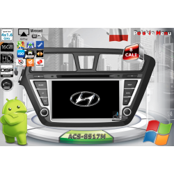 Radio dedykowane Hyundai I20 II 2014r. w górę Android 9/10 CPU 8x1.87GHz Ram4GB Dysk32GB DSP DVD GPS Ekran HD MultiTouch OBD2 DVR DVBT BT Kam