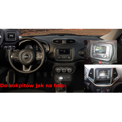 Radio dedykowane Jeep Renegade 2014r. w górę, Jeep Cherokee Sport od 2014r. w górę Android 9/10 CPU 8x1.87GHz Ram4GB Dysk32GB DSP DVD GPS Ekran HD Mul