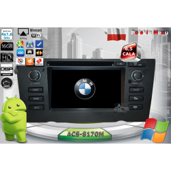 ACS-8170M Radio dedykowane BMW 1 Seria 1 E8X  1GHz Android 4.4.4 CPU 4x1.6GHz Ram 1GHz Dysk 16GB Ekran HD MultiTouch OBD2 DVR DVBT BT Kam