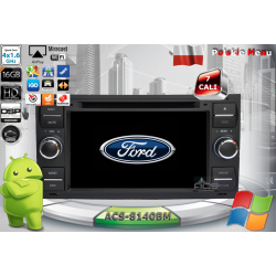 Radio dedykowane Ford Kuga Focus C-Max S-Max Galaxy Fiesta Fusio Android 9/10 CPU 8x1.87GHz Ram4GB Dysk32GB DSP DVD GPS Ekran HD MultiTouch OBD2 DVR D