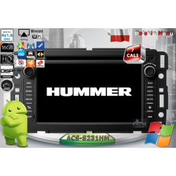 Radio dedykowane Hammer H2 2008 - 2009 Android 9/10 CPU 8x1.87GHz Ram4GB Dysk32GB DSP DVD GPS Ekran HD MultiTouch OBD2 DVR DVBT BT Kam