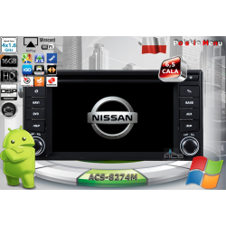 Radio dedykowane Nissan Livina od 2013r Android 9/10 CPU 8x1.87GHz Ram4GB Dysk32GB DSP DVD GPS Ekran HD MultiTouch OBD2 DVR DVBT BT Kam