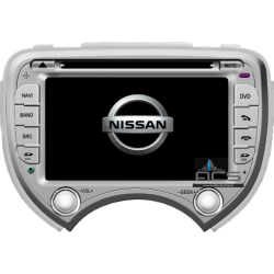 Radio dedykowane Nissan Micra K13 2010r. up Android 9/10 CPU 8x1.87GHz Ram4GB Dysk32GB DSP DVD GPS Ekran HD MultiTouch OBD2 DVR DVBT BT Kam