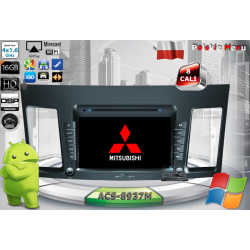 Radio dedykowane Mitsubishi Lancer 2008r. Lancer Evolution Android 9/10 CPU 8x1.87GHz Ram4GB Dysk32GB DSP DVD GPS Ekran HD MultiTouch OBD2 DVR DVBT BT