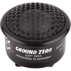 Ground Zero GZPT 28SX Black Głośniki wysokotonowe Sound Quality o średnicy 28 mm. Moc 100 W RMS. Wykończenie czarne. MADE IN GERMANY
