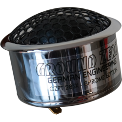 Ground Zero GZPT 28SX Chrome Edition Głośniki wysokotonowe Sound Quality o średnicy 28 mm. Moc 100 W RMS. Wykończenie chrom. MADE IN GERMANY