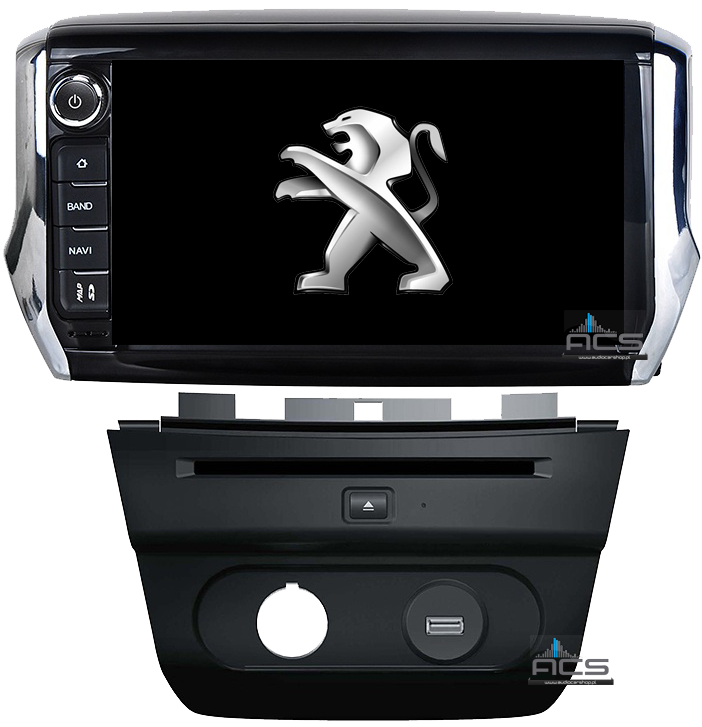 aguja Rana heno Radio dedykowane Peugeot 208 2008 2012r up Android 4.4.4 CPU 4x1.6GHz Ram  1GHz D