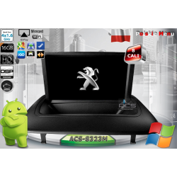 Radio dedykowane Peugeot 3008 Android 9/10 CPU 8x1.87GHz Ram4GB Dysk32GB (Ram6GB+Dysk128GB*) DSP DVD GPS Ekran HD MultiTouch IPS OBD2 DVR DVBT BT Kam