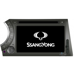 Radio dedykowane Ssang Yong Actyon Kyron Android 9/10 CPU 8x1.87GHz Ram4GB Dysk32GB (Ram6GB+Dysk128GB*) DSP DVD GPS Ekran HD MultiTouch IPS OBD2 DVR D
