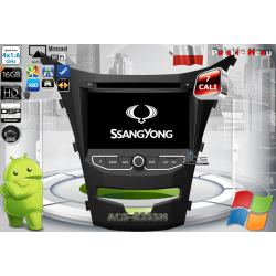 Radio dedykowane Ssang Yong Korando 2013r. up Android 9/10 CPU 8x1.87GHz Ram4GB Dysk32GB (Ram6GB+Dysk128GB*) DSP DVD GPS Ekran HD MultiTouch IPS OBD2