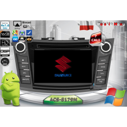 Radio dedykowane Suzuki Swift 2010r. up Android 4.4.4 CPU 4x1.6GHz Ram 1GHz Dysk 16GB GPS Ekran HD MultiTouch OBD2 DVR DVBT BT Kam
