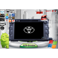 Radio dedykowane Toyota Highlander 2014r. w górę Android 9/10 CPU 8x1.87GHz Ram4GB Dysk32GB (Ram6GB+Dysk128GB*) DSP DVD GPS Ekran HD MultiTouch IPS OB
