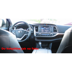 Radio dedykowane Toyota Highlander 2014r. w górę Android 9/10 CPU 8x1.87GHz Ram4GB Dysk32GB (Ram6GB+Dysk128GB*) DSP DVD GPS Ekran HD MultiTouch IPS OB